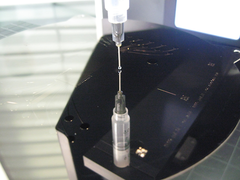 Wetting-angle measuring procedure.
